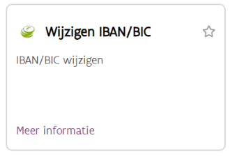 screenshot wijzigen IBAN/BIC