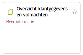 screenshot overzicht klantgegevens en volmachten