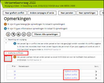 opmerkingenpagina over grafische conflicten