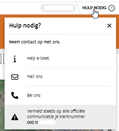 hulp nodig bij het e-loket