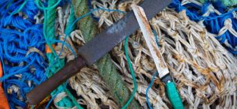 Visnetten en herstelmateriaal