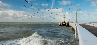 Pier Nieuwpoort Noordzee